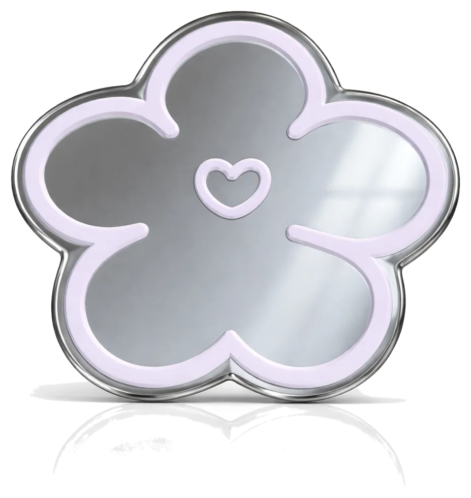 Flower Heart Mirror